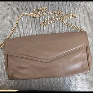 Vintage Leather Clutch/Crossbody Bag